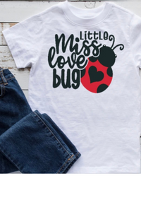 Little Miss Love Bug Kids Tee