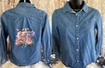 Load image into Gallery viewer, Wild Hair Don&#39;t Care - Custom Kids Jean Shirt
