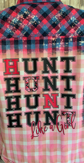 HUNT Like a Girl - Bleached Flannel Shacket